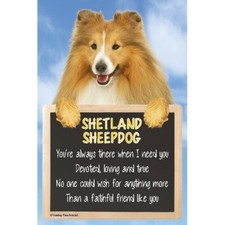 Sheltie dog sign SHETLAND