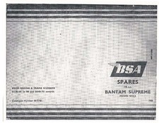 BSA Parts Manual Book 1968