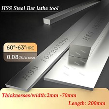 HSS Steel Flat Square Bar Milling Lathe Tool Making Various Size Length 200mm
