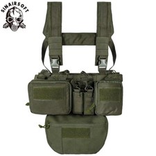 Tactical TCM Chest Rig Airsoft Vest Magazine Pouch Holster Molle Nylon Vest Pack