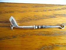 Antique Edwardian Silver Golf Club Button Hook 1909.