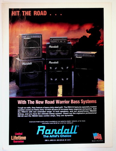 Vintage randall bass - amp, ad