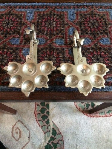 Old vintage white metal - x2,