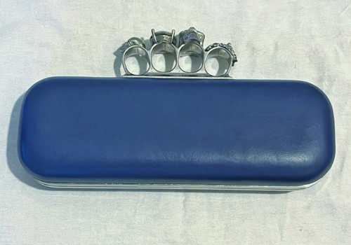 Alexander mcqueen blue leather - alexander,