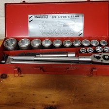 Teng T3418-6 Socket Metric 3/4" Drive (Set of 18)