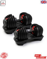 Adjustable Dumbbells 24kg Set Home Gym Hand Weights Exercise Fitness Training