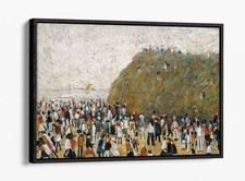 BEACH SCENE, L.S. LOWRY- DECOR