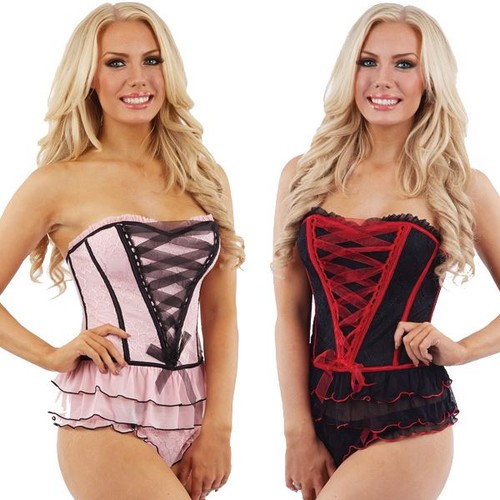 Ladies corset style basque - corset,