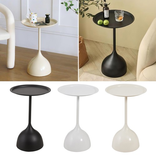 Round metal side table - round,
