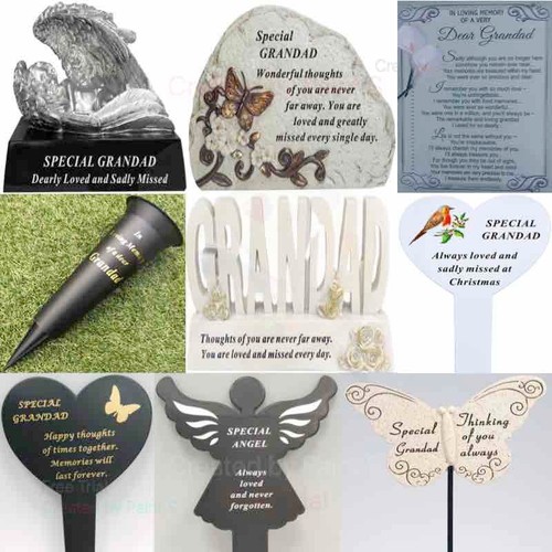 Grandad memorial plaque - plaque, frame