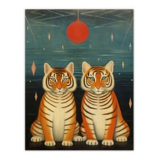 Tiger Twins Tea Party Cute