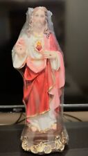 Vintage Hand Painted Plaster Statue   