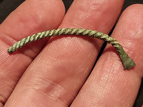Roman bronze bracelet part
