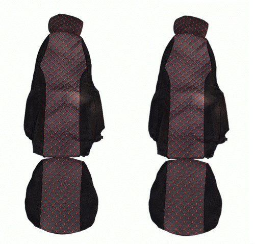 Black with red passenger - black,