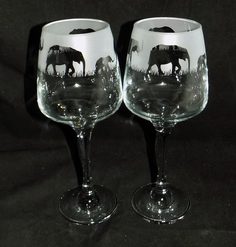 New elephant hand etched - new,