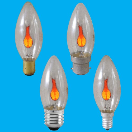 Flicker flame candle clear - 3w,