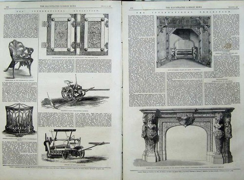 Old antique print 1862 - antique,