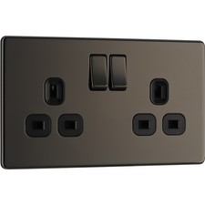 BG Screwless Flat Plate Black