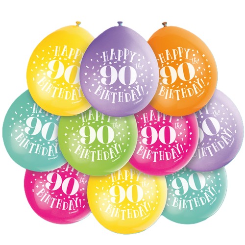 90th birthday balloons party - 90th,
