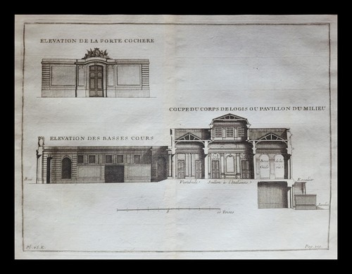Antique 1738 engraving - 1738,