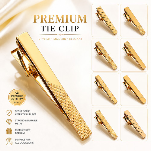 Men tie pin clips - clips,