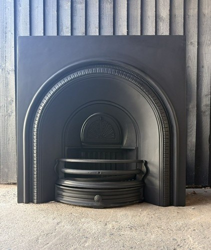 Cast iron arched fireplace - cast,