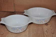 Pyrex English Blue Iris Bowl