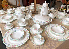 Royal Worcester English Garden Full Dinner, Tea, Coffee Set, Rare