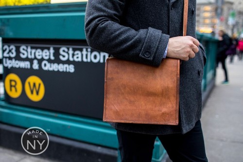 Vintage mens briefcase - briefcase, leather