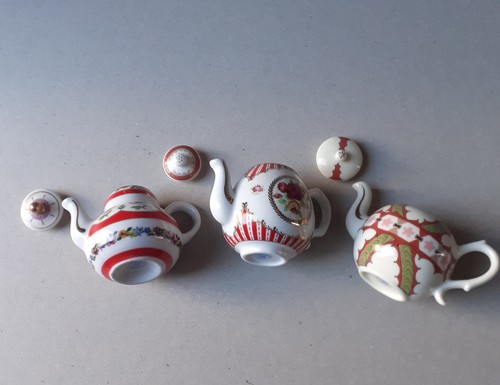 Set miniature teapots - set, of