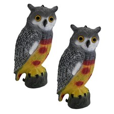 TWIN PACK REALISTIC DECOY OWL