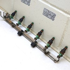 BMW E36 M52 320i 323i Petrol Fuel Rail & 6x Bosch Green Injectors 0280150415