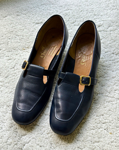 Church navy leather - navy,