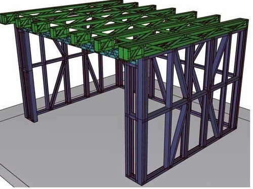 Garden building metal frame - garden,