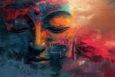 BUDDHA CANVAS PICTURE PRINT