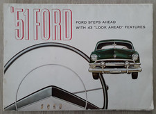 1951 Ford Brochure -  Tudor Fordor Convertible Squire Coupe Crestliner