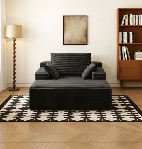Oversized boneless chaise - 62",