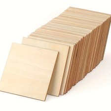 10pcs Unfinished Wood Squares
