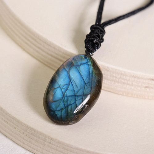 Natural labradorite stone - natural,