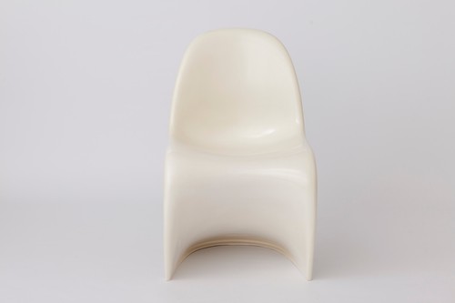 Vintage white panton - white, chair