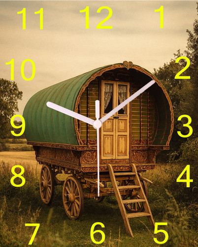 Gypsy caravan clock bow top - gypsy,