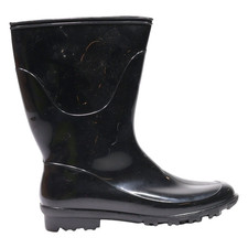 Wellie Boots Black Synthetic