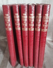 The War in Pictures 1939-1945  Full Set of 6 - Odhams Press Limited