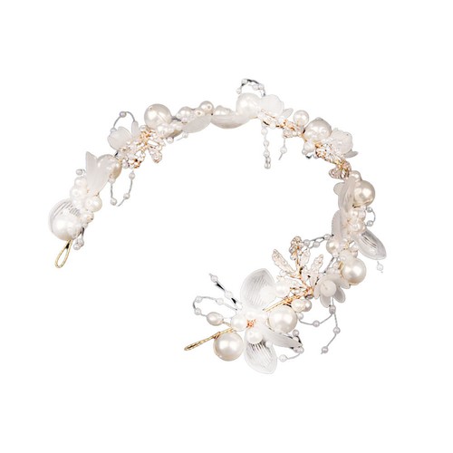 Pearl wedding tiara bridal - tiara,