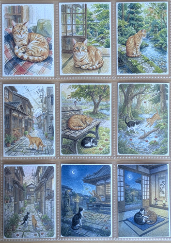 Aceo art print 9pc - aceo, japanese