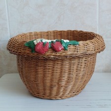 Woven Wicker Strawberry Basket