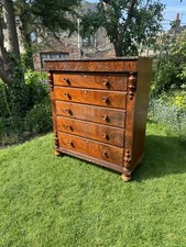 Antique Mahogany Large Scotch Chest Of Drawers