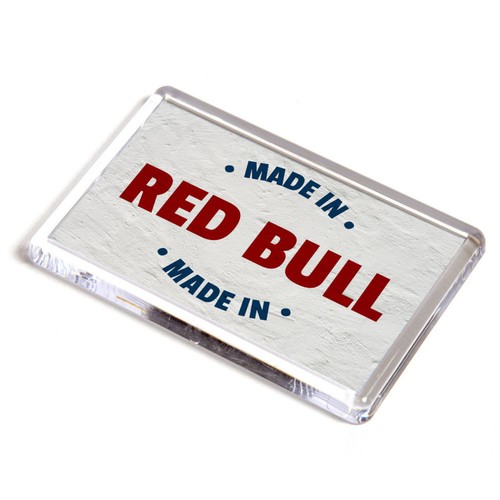 Fridge magnet made in - magnet, red