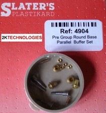 Slaters 4904 - 00 - 4mm Scale Pre Group Round Base Parallel Buffer Set x 4 2ndPo