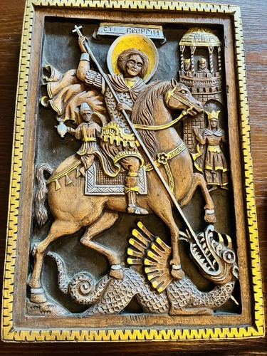 George slaying dragon - george,